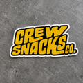 Crew Snacks Co. Logo Sticker
