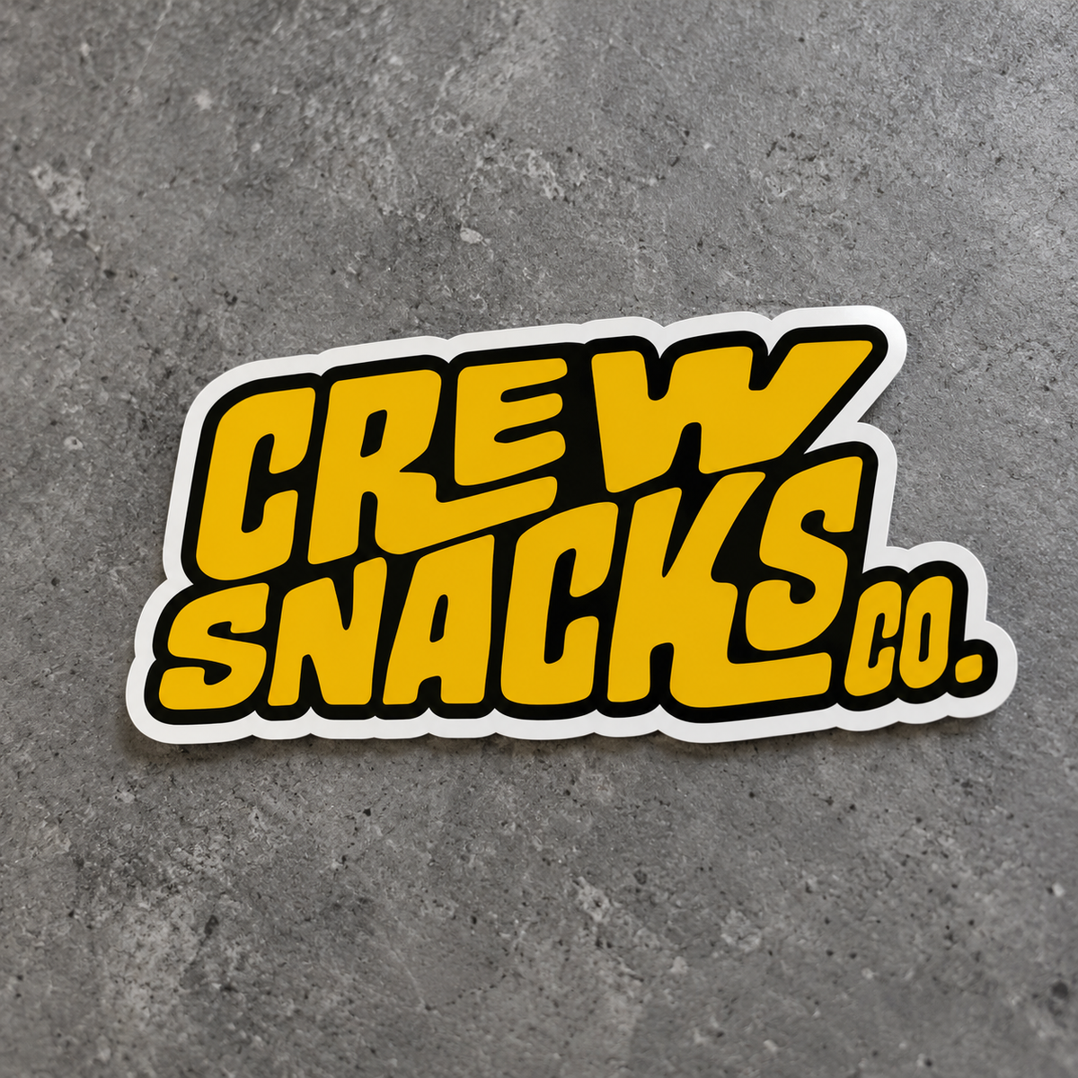 Crew Snacks Co. Logo Sticker